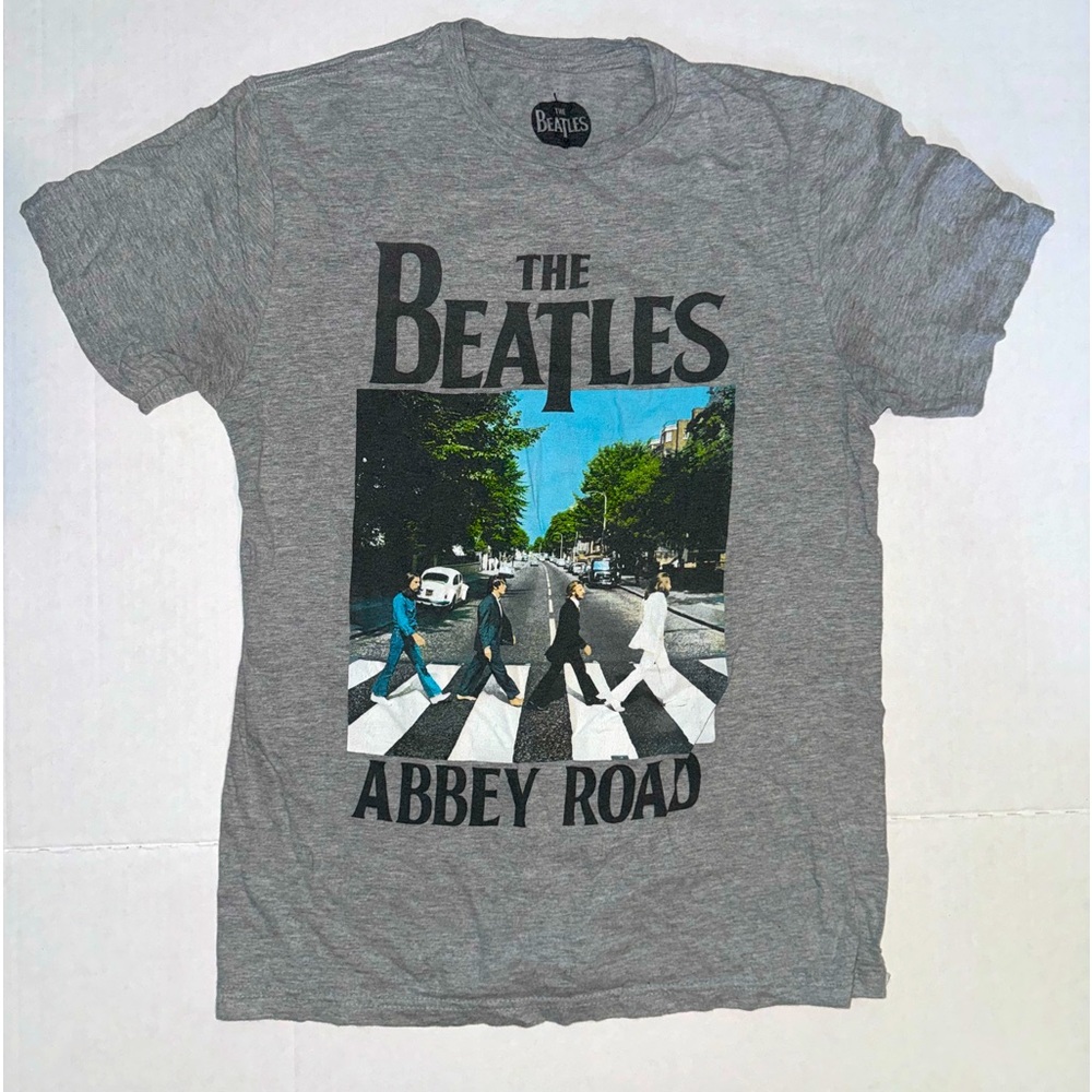 Grey Beatles T shirt abbey Road Album